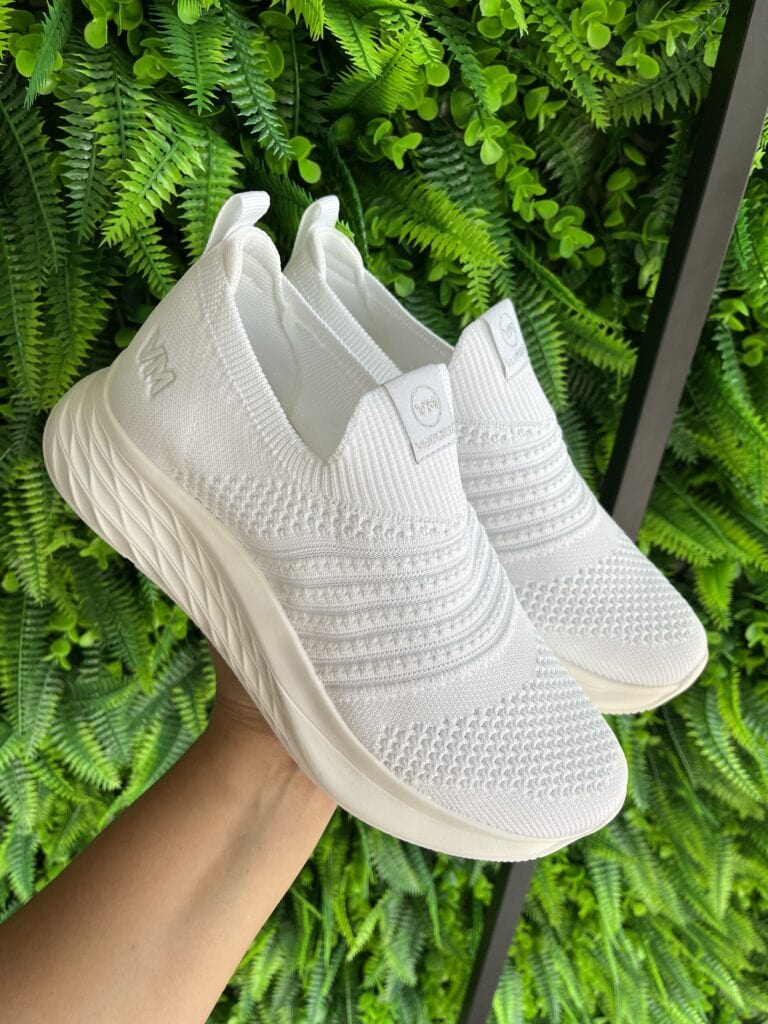 tênis knit branco via marte 23 19001 01 tênis knit branco via marte 23 19001 01