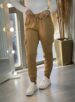 calça jogger moletom bianca bege