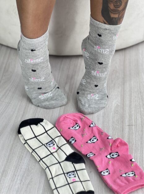 meia soquete colorido kit 3 pares 7740.001