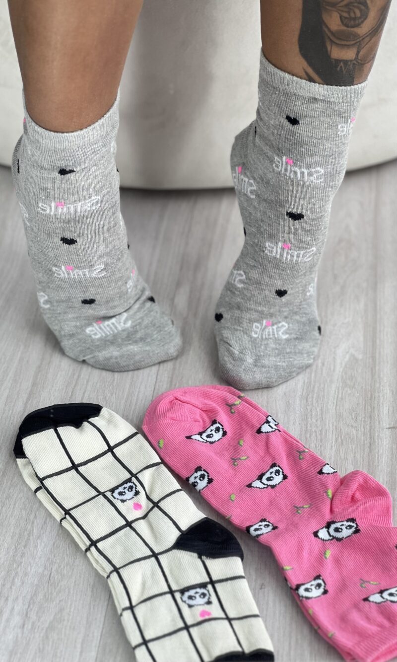 meia soquete colorido kit 3 pares 7740.001
