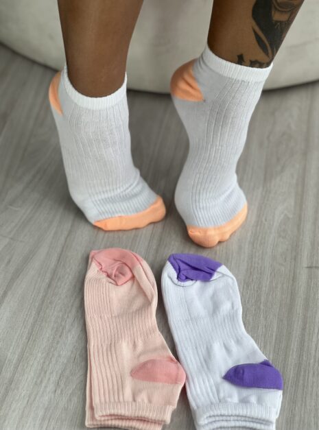 meia soquete rosé kit 3 pares selene 4790.001