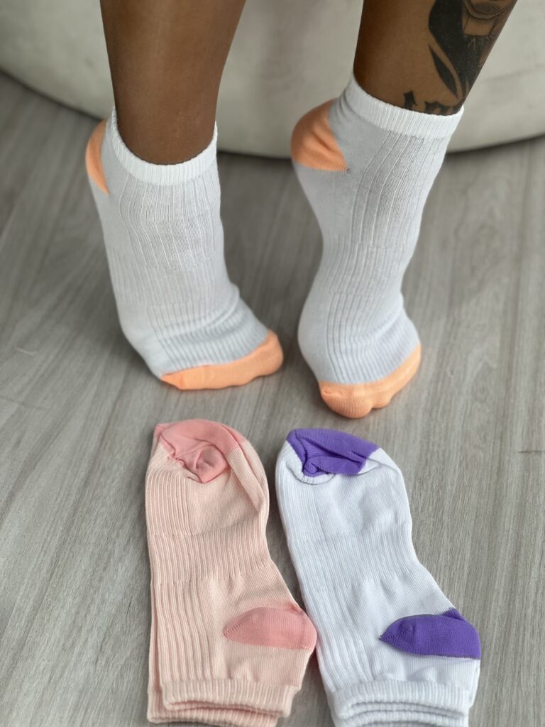 meia soquete rosé kit 3 pares selene 4790.001