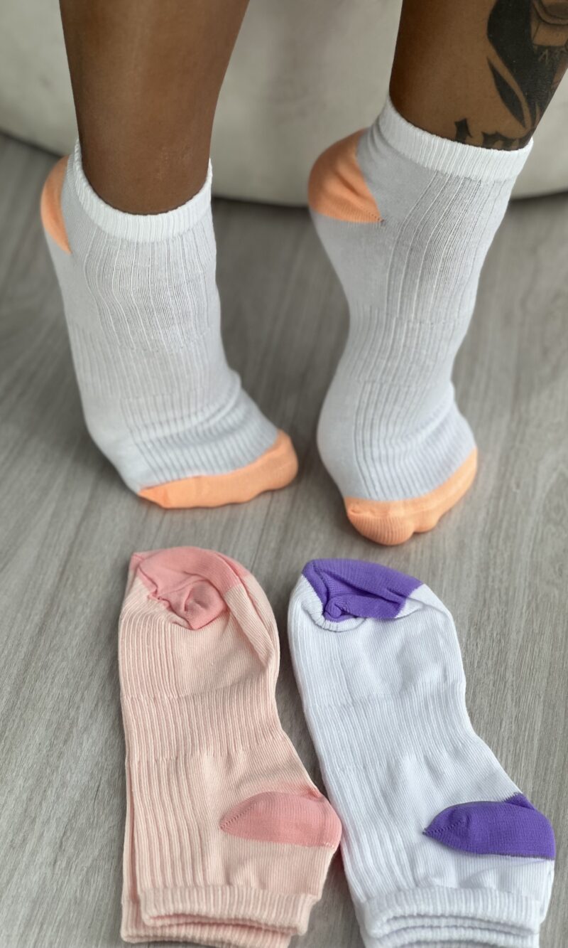 meia soquete rosé kit 3 pares selene 4790.001
