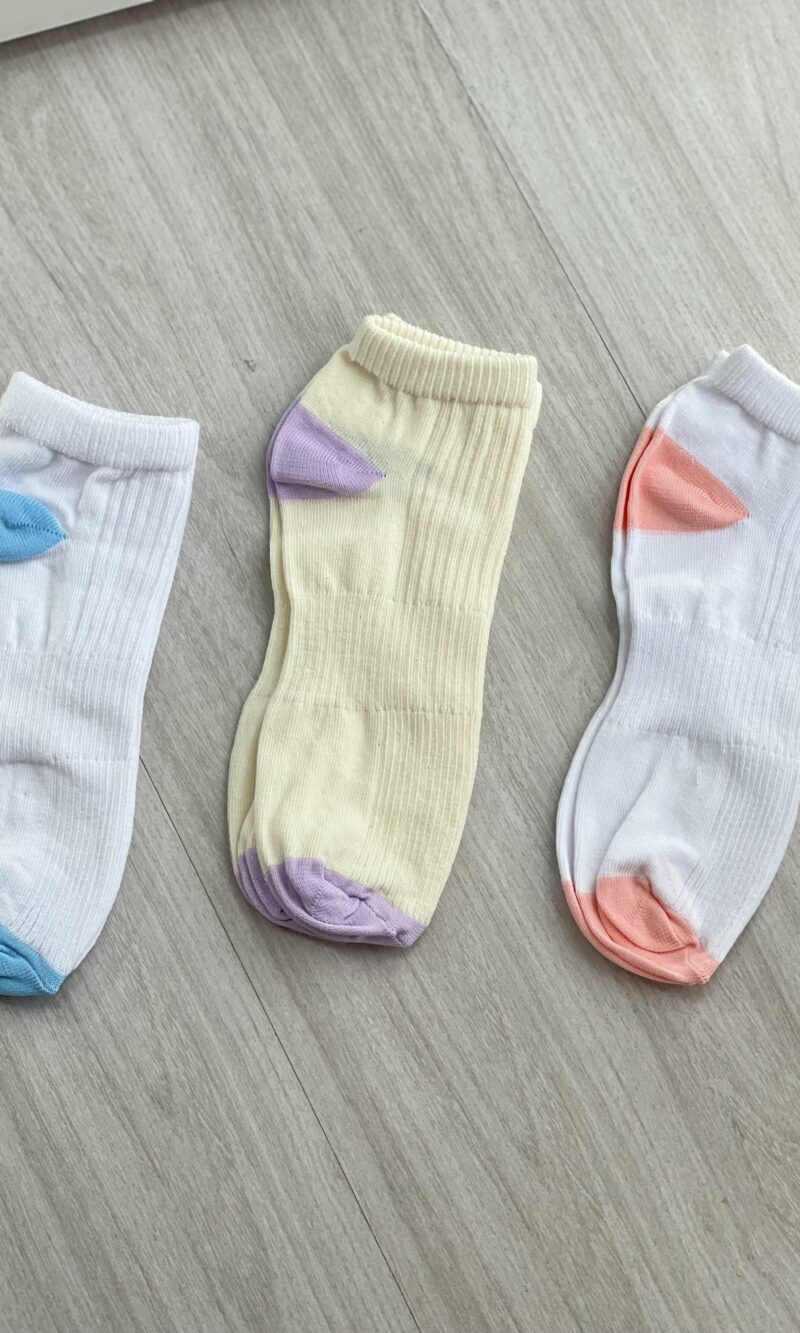 meia soquete creme kit 3 pares selene 4790.001.5