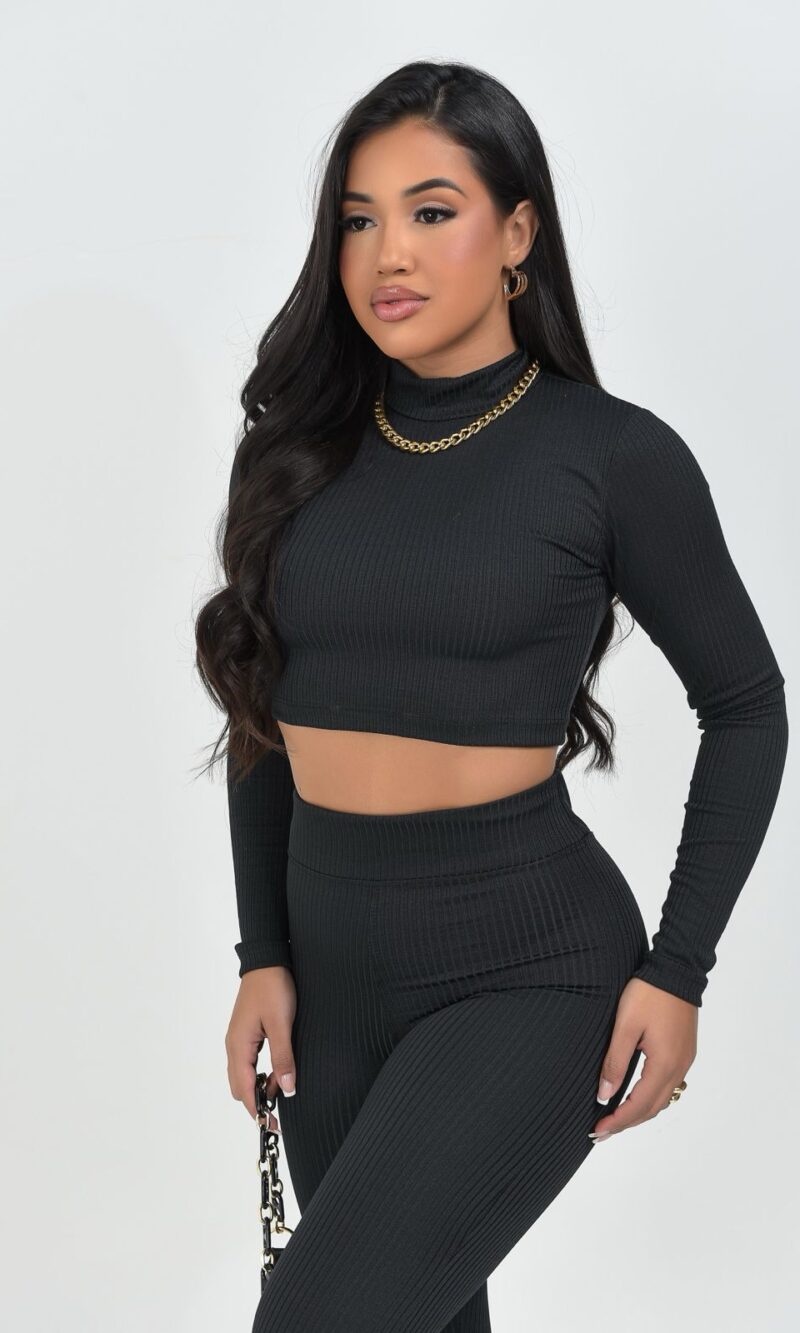 conjunto canelado gringa preto conjunto canelado gringa preto