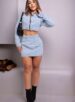 jaqueta jeans gabi lavagem escuro