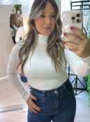 cacharel bruna canelada flanelada off white