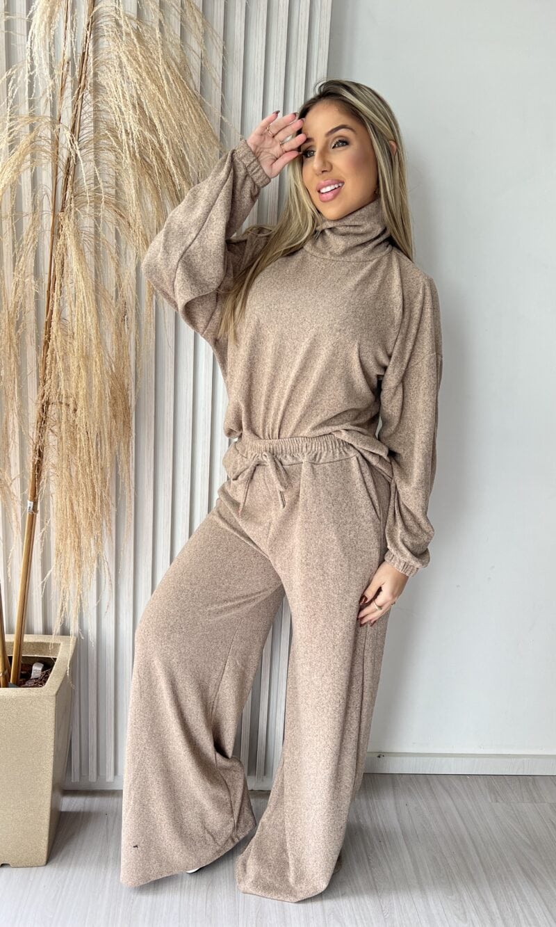 conjunto lãzinha julye cinza