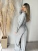 conjunto lãzinha cropped cinza
