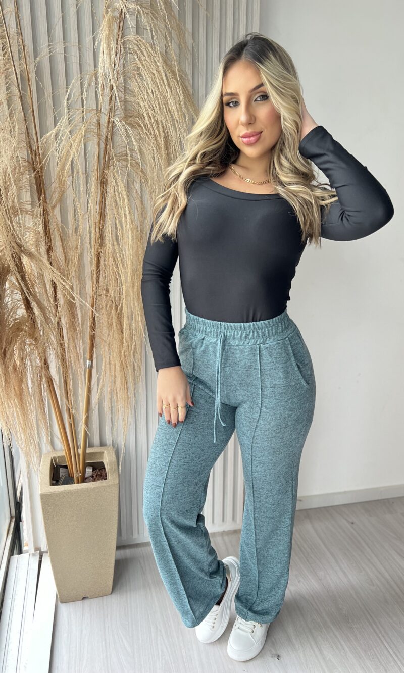 calça pantalona lãzinha vicky verde