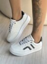 tênis branco com preto snk ramarim 2491103