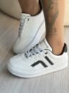 tênis branco com preto snk ramarim 2491103
