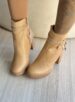 bota cano curto salto ma732 bege mississipi