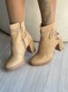 bota cano curto salto ma732 bege mississipi