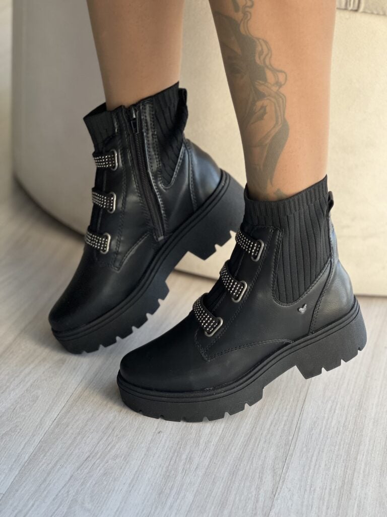 bota coturno meia tratorado preto mississipi mi611 bota coturno meia tratorado preto mississipi mi611