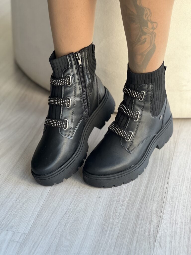 bota coturno meia tratorado preto mississipi mi611 bota coturno meia tratorado preto mississipi mi611