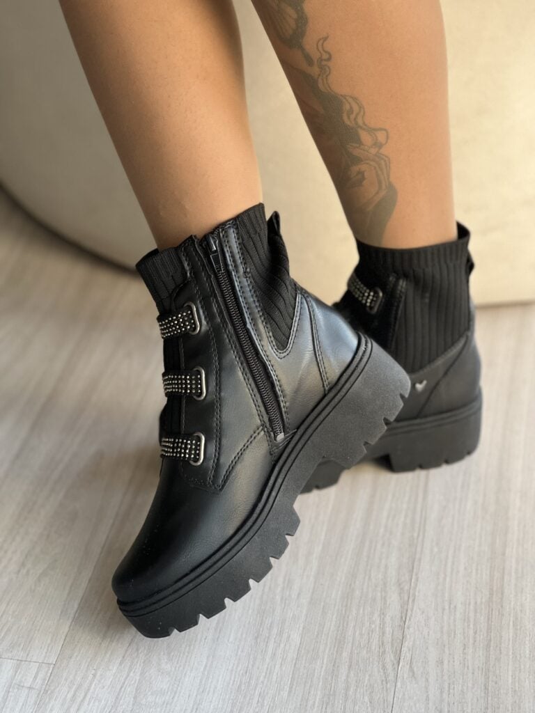 bota coturno meia tratorado preto mississipi mi611 bota coturno meia tratorado preto mississipi mi611