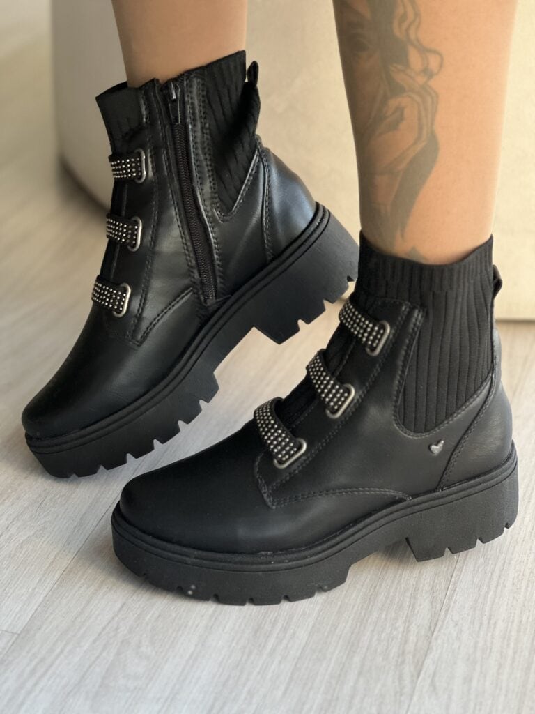 bota coturno meia tratorado preto mississipi mi611