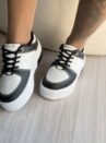 tênis casual preto e branco ramarim 2484102
