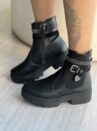 bota cano curto coturno preto mi612 mississipi