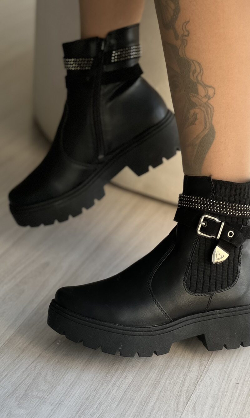 bota cano curto coturno preto mi612 mississipi bota cano curto coturno preto mi612 mississipi