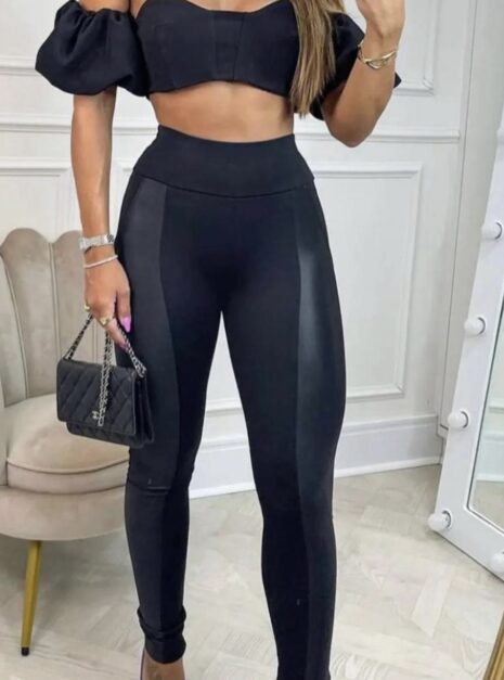calça apeluciada cirré preto