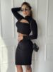 conjunto manga longa laura preto