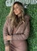 jaqueta puffer dupla face reversível aline marrom