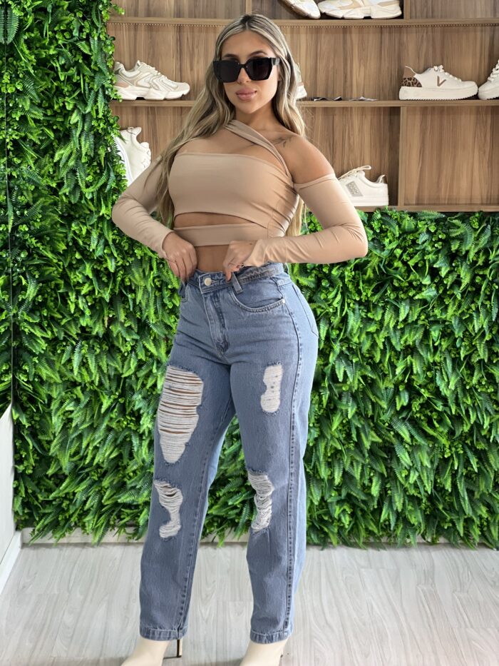 cropped manga longa gringa bege cropped manga longa gringa bege