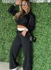 conjunto moletinho flanelado eliane preto