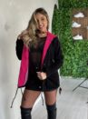 parka cotelê magali preto
