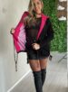 parka cotelê magali preto
