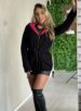 parka cotelê magali preto