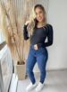 calça jeans skinny lajeado