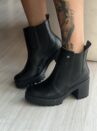 bota cano curto tratorada preto chelsea ramarim