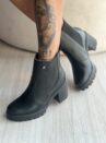 bota cano curto tratorada preto chelsea ramarim