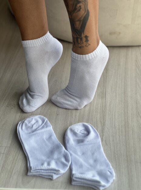 meia soquete branco
