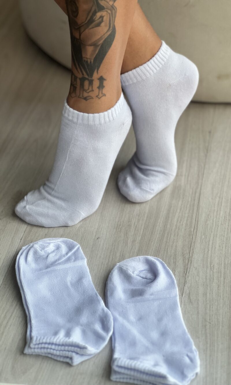 meia soquete branco meia soquete branco