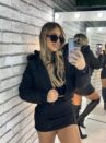 jaqueta puffer cotelê jaque preto