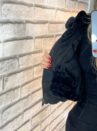 jaqueta puffer cotelê jaque preto