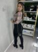 body tule xadrez bege