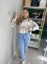 camisa flanelada longa xadrez emily marinho