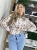 camisa flanelada longa xadrez emily marinho