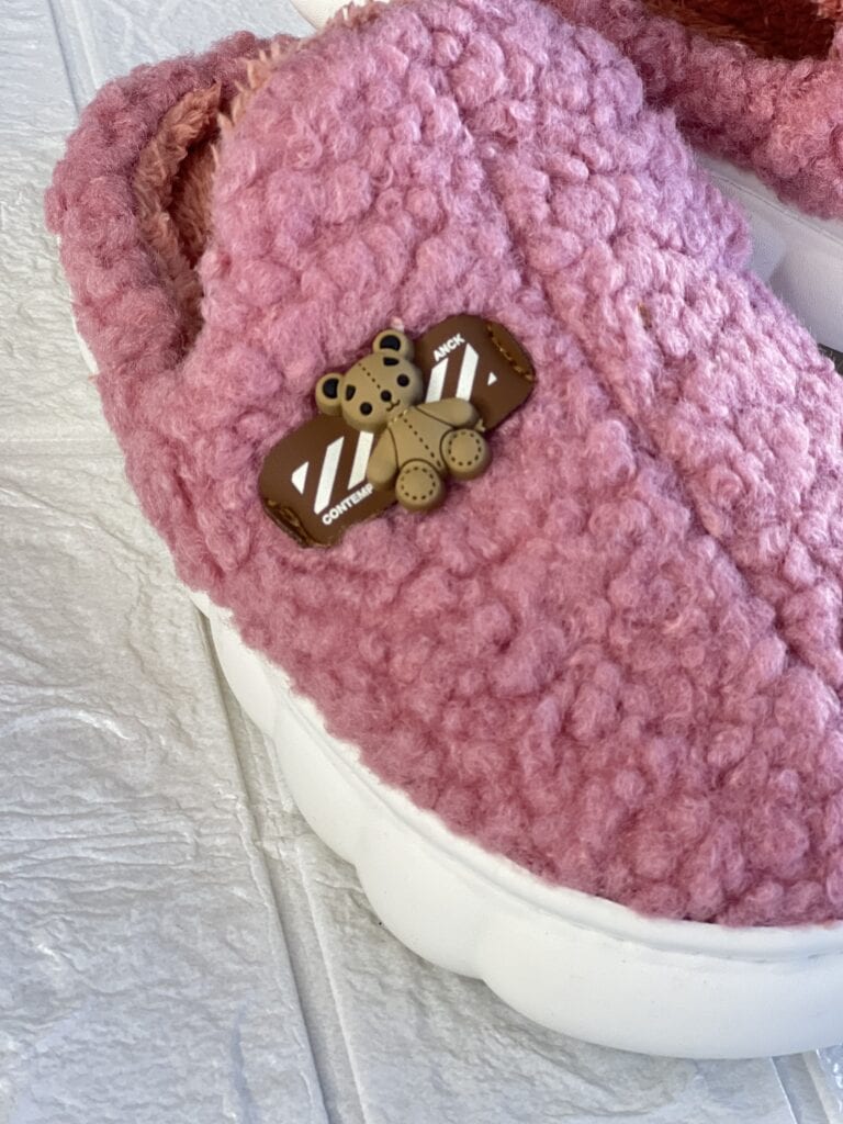 pantufa ursinho rosé pantufa ursinho rosé