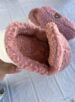 pantufa ursinho rosé