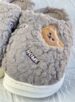 pantufa ursinho cinza