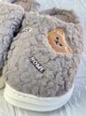 pantufa ursinho cinza