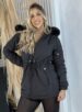 parka reversível mabel preto