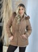parka reversível mabel caramelo