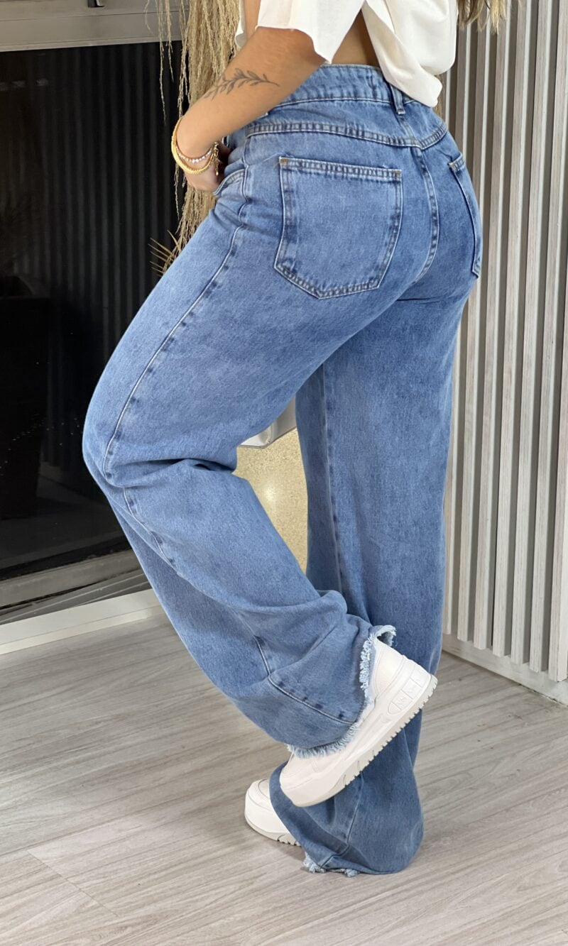 calça jeans wide leg hellen calça jeans wide leg hellen